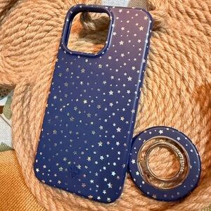 Velvet Caviar Starry Night Blue iPhone 15 Pro Max Case and Ring